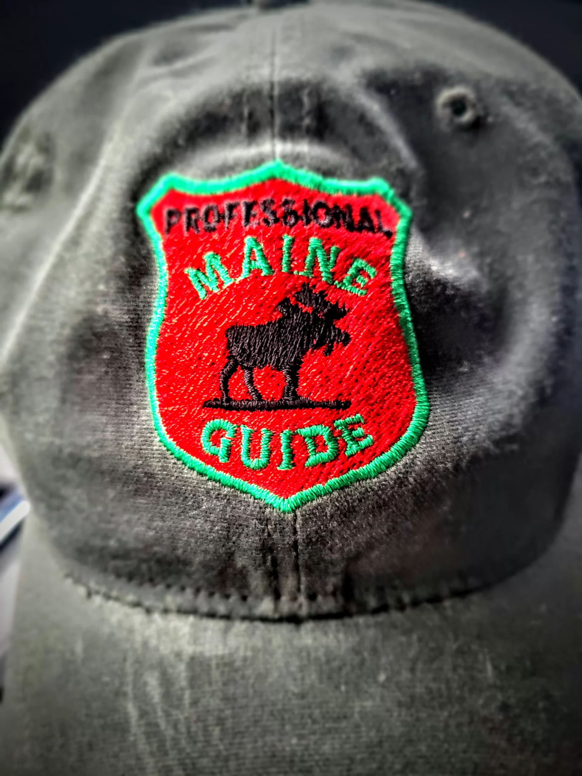maine professional guides waxed hat